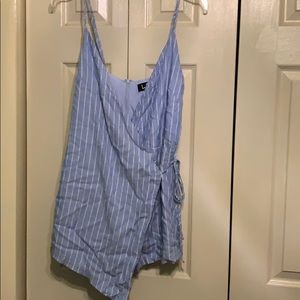 Lulus Wrap Front Striped Romper